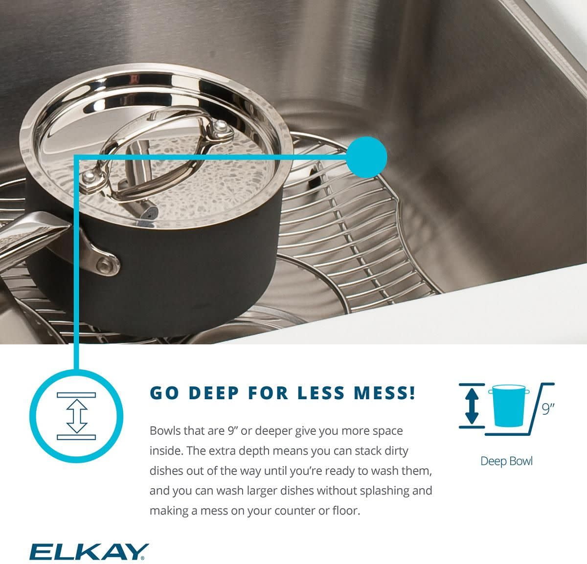 Elkay Lustertone Stainless Steel 33" x 22" x 10-1/8", Equal Double Bowl Top Mount Sink Lustertone