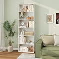 thumbnail image 2 of Costway 70" Tall 6-Tier Bookcase with 6 Open Shelves Anti-Toppling Kits for Living Room White, 2 of 9