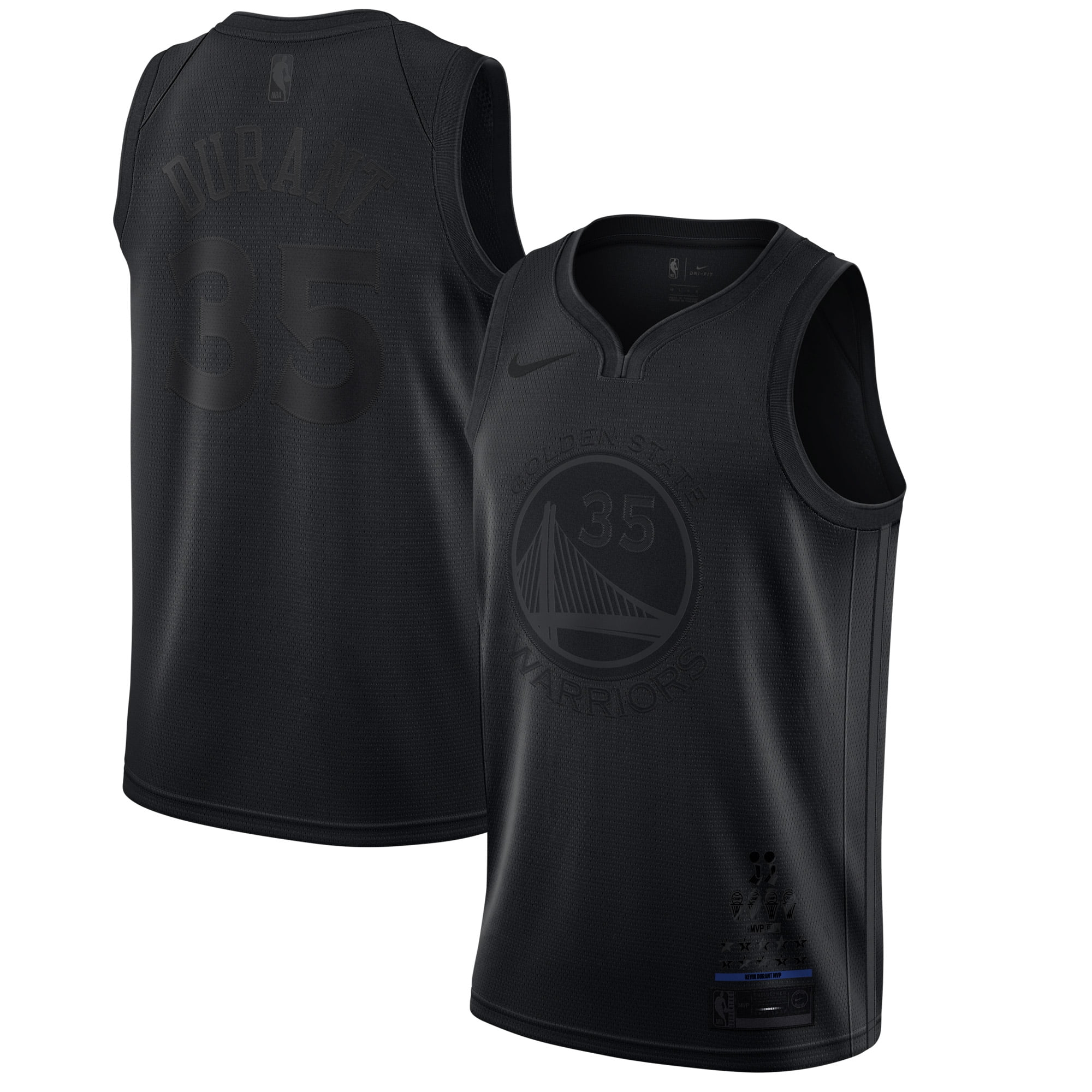 black kevin durant warriors jersey