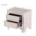 thumbnail image 6 of Nightstand with 2 Drawers / Perfect for Storing Nighttime Essentials / Clean - Lined, Long - Lasting Design, 6 of 6