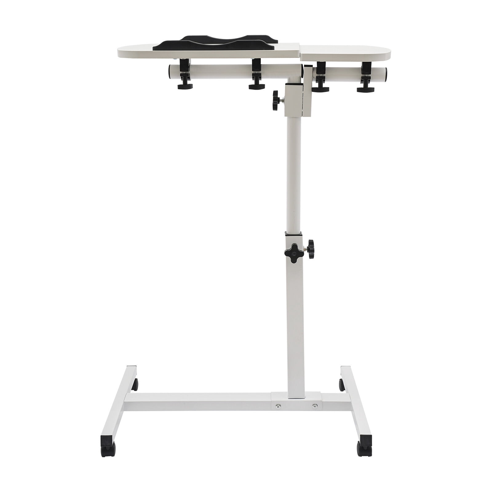 360° Adjustable Rolling Laptop Table Floor Mounted Rectangular Computer Desk Stand for Laptop Table Office Desk