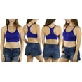 thumbnail image 4 of ToBeInStyle Women's Pack of 6 Heather Racerback Sports Bras - Vibrant Solid Colors - One Size, 4 of 23