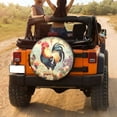 thumbnail image 3 of KAKALAD Birds Lovely Rooster Spring Flowers Seasons 02 Spare Tire Cover Universal Vehicle Accessories Buckle Car Tools 14”in, 3 of 6