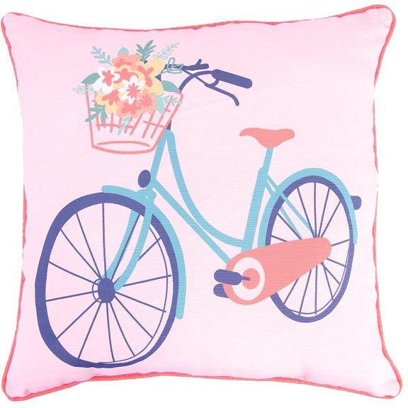 Jordan Manufacturing 18" x 18" Indoor Throw Pillow Pink