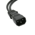 thumbnail image 3 of Cable IEC320 C14 a doble C15 macho a hembra, cable bifurcador de corriente seguro para lámpara de escritorio, impresora, proyector, 100-250V, 12,6 pulgadas, 3 of 8