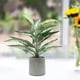 thumbnail image 3 of Billuyoard Plantas en macetas artificiales verdes con patrones claros Hoja trasera de tortuga Flores artificiales Decoración, 3 of 6