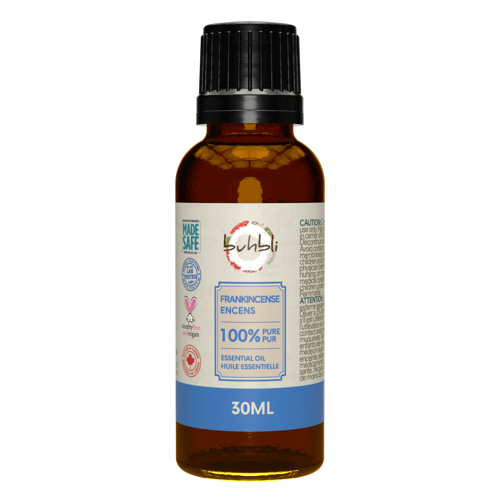 Buhbli Brands - 100% Pure Frankincense Essential Oil, 30ml, All Natural and Pure - Bottled in Canada