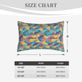 thumbnail image 4 of Daiia Colorful Fish 1 Bedding Waterproof Pillow Protector Zippered Queen – Bed Bug Proof Pillow Encasement-14"x20", 4 of 6