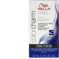 Wella Color Charm Permanent Liquid Hair Color, Palest Ash Blonde [10A/1030] 1.40 oz