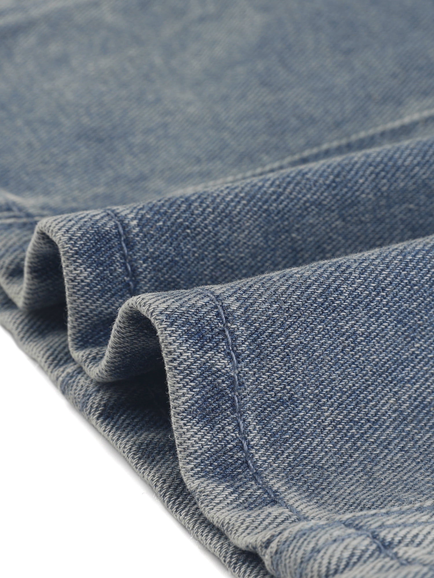 DARING DIVA Women's A-line Button Front Denim Skirt XL Gray Blue