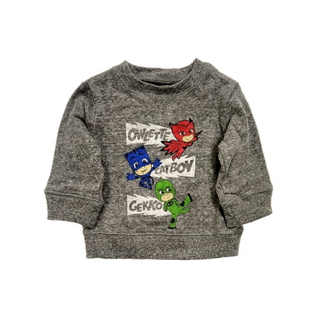 

Infant Boys Gray PJ Masks Catboy Gekko Owlette Sweatshirt Sweat Shirt 3m