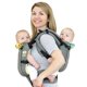 thumbnail image 1 of Portabebés TwinGo Modelo Air Gris frío Malla Transpirable Ajustable para Gemelos y Bebés para Hombre, 1 of 2