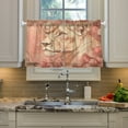 thumbnail image 5 of BZSMCE Set of 2 Pieces Kitchen Window Curtain Fashion Regal Blossom Printed 27x24in/27x36in, 5 of 9
