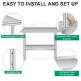 thumbnail image 4 of 48x24 Inch Commercial Stainless Steel Prep Table with Backsplash - Heavy Duty Kitchen Workstation 660lb Capacity, Adjustable Shelf & 4 Locking Casters for Restaurant Food Prep, 4 of 7