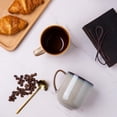 thumbnail image 3 of Juego de 6 tazas de café de cerámica, tazas de café grandes de porcelana con mango grande para café con leche, capuchino, leche, cacao | Juegos de tazas, 3 of 4