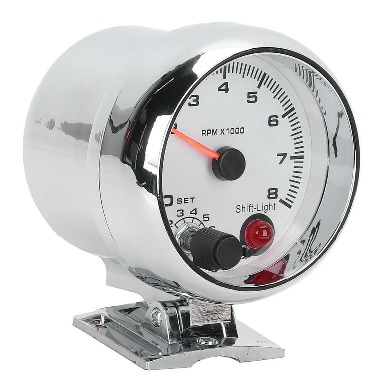 Tachometer Gauge,Geevorks 3.75 12V Automotive Replacement Tachometers  0-8000 RPM,RPM Tachometer for Car 4/6/8 Cylinder Engines : : Car &  Motorbike