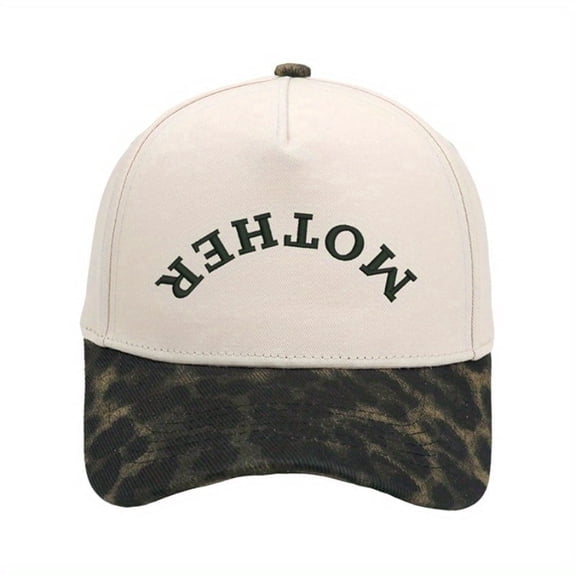 MOTHER Embroidered Trucker Hat for Women - Color Block Baseball Cap | Vintage Summer Casual