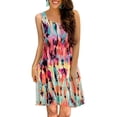 thumbnail image 1 of LYD Vestido de verano casual sin mangas con estampado floral para mujer con bolsillos LYD  Vestido sin mangas, 1 of 2