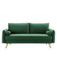 thumbnail image 5 of Modway Revive Performance Velvet Sofa in Emerald, 5 of 9