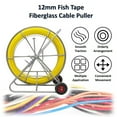 thumbnail image 6 of 0.47" 820FT Fish Tape Fiberglass Wire Cable Threader Running Rod Duct Rodder Fishtape Puller, 6 of 11