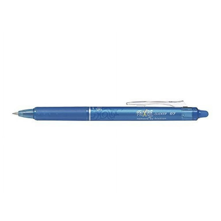Pilot Frixion Clicker Retractable Erasable Rollerball 0.7 mm Tip - Light  Blue, Single Pen