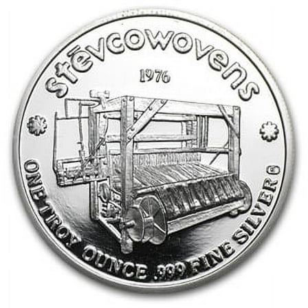 1 oz Silver Round - Engelhard (Stevcoknit/Random Motif)