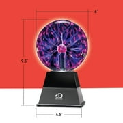Discovery #Mindblown Color Changing Glass Plasma Globe Lamp,1.7 lb, 6.25 in x 12.25 in