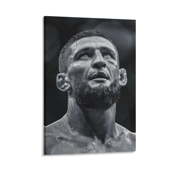 Khamzat Chimaev Poster Artworks Canvas Poster Room Wall Art Prints Picture Print Canvas Poster Wall Paint Art Posters Decor Modern Home Artworks Gift 08x12inch(20x30cm)