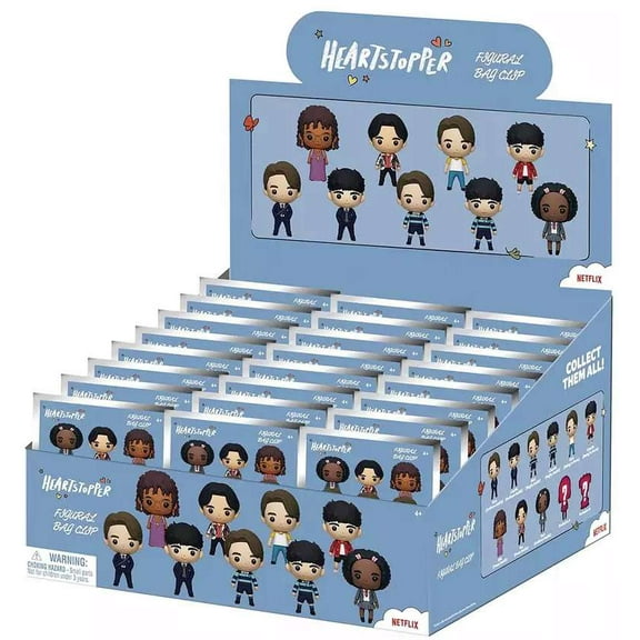 3D Figural Foam Bag Clip Heartstopper Series 1 Mystery Box (24 Packs)