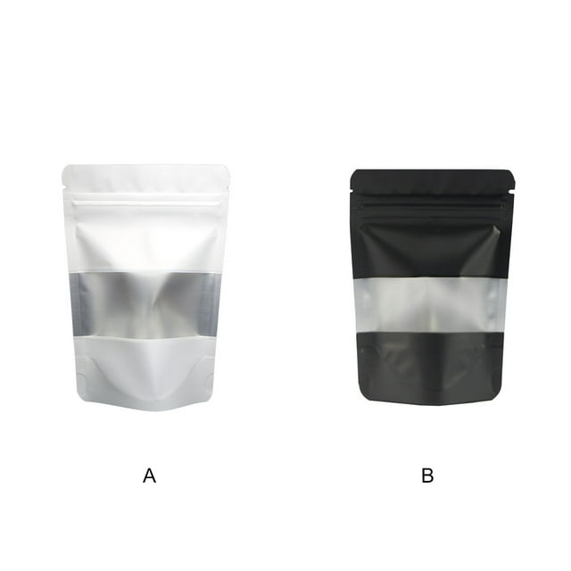 stanreset 100Pcs Bag Convenient Multifunctional Organizer Resealable Bags Pouches Kitchenware Collecting Packaging Tools Black 20x30+10cm