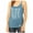 Blue - darkteal, variant on UFC Womens Slouchy Tank Top, Blue, Large