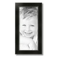 thumbnail image 2 of ArtToFrames 8" x 18" Honors Black with Silver Picture Frame, 8x18 inch Black Wood Poster Frame (WOM-5157),  Pack, 2 of 7