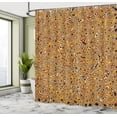 thumbnail image 5 of Ambesonne Psychedelic Shower Curtain, Hallucinatory Plasma, 69"Wx84"L, Orange Brown, 5 of 5