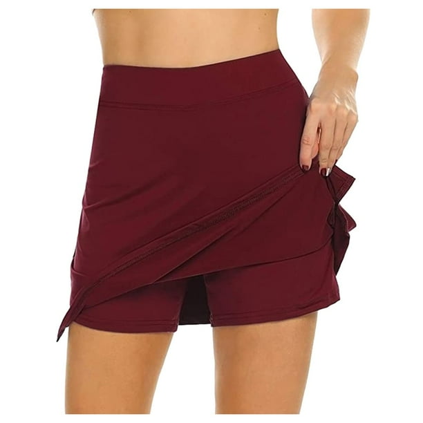 Aoochasliy Summer Dress Clearance Women's Active Performance Skort Lightweight Skirt for Running