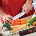 thumbnail image 7 of Masterpan Masterlon Santoku Knife and Sheath, 7" Japanese High Carbon Stainless Steel Blade, 7 of 7