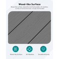 thumbnail image 4 of SSyao HDPE Outdoor Coffee Table, All-Weather Rectangular Patio Side Table, Heavy Duty Weather-Resistant Balcony Table for Poolside, Deck, Garden, Backyard Furniture,Leaden Grey 1pack, 4 of 7