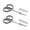 Gray, variant on PAFASON Small Travel Cuticle Scissor Set, 2PC Multi-Purpose Curved and Straight Precision Tip Manicure Pedicure Beauty Grooming Tool for Nail Dry Skin,Stainless Steel, Premium Leather Cases