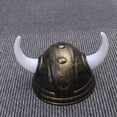 thumbnail image 2 of Sombrero de cuernos de buey de búfalo, sombrero vikingo, decoración de Halloween, accesorio de fiesta, juguetes para niños, juguete para fiesta de disfraces de cosplay (dorado), 2 of 5