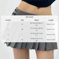 thumbnail image 3 of Women's Striped A-Line Skirt With Pleated High Low Hem Adjustable Waist, 3 of 9