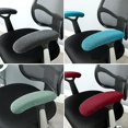 thumbnail image 4 of 1 pair of polyester armrest covers - dark gray, 4 of 5