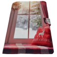 thumbnail image 2 of PKQWTM Merry Christmas Happy Holidays Christmas Window Winter Forest Book Cover Book Protector Book Sleeve Book Pouch Book Bag 6x9 inch, 2 of 4
