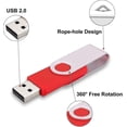 thumbnail image 2 of Paquete de 10 unidades flash USB 2.0, unidad de memoria USB, paquete a granel, memoria giratoria, almacenamiento plegable, unidad de salto, unidad Zip-buena, 2 of 5