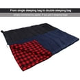 thumbnail image 2 of REDCAMP Cotton Flannel Sleeping Bags for Camping, 3-Season Warm and Comfortable Adult Sleeping Bag, Envelope with 2lbs Filling, 2 of 7