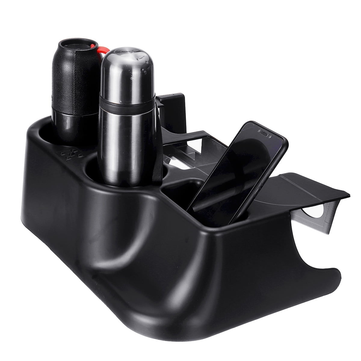 Auto Drive Car Seat Console Cup Storage Box Holder Black