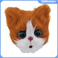 thumbnail image 3 of [Xmdrfokv] Cabeza De Gato De Felpa Lindo Gatito Látex Fancy Dress Realista Fantasía Animal Halloween Para Disfraces Festival Carnaval, 3 of 4