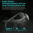 thumbnail image 4 of Smart Glasses, Wireless Audio Music Glasses For Men Women With Wireless Speaker, Voice Control And Anti-Blue Light Lenses, Open Ear Music&Hands-Free Calling, 4 of 10