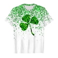 thumbnail image 4 of FUZHIQ Girls St. Patrick's Day Shirts Funny Irish Clover Pattys Short Summer Tee Shirts Round Neck Funny Cute Casual Party Girls Shirts Size 8(Green,3-4 Years), 4 of 4
