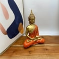 thumbnail image 5 of Gift Box Go 10" Resin Golden Buddha Statue for Home Décor, Buddha statue indoor, Pack of 1, 5 of 10