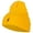 Yellow, variant on Lightning Bolt Embroidered Long Beanie - White OSFM