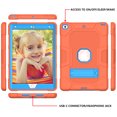 thumbnail image 2 of iPad 6th Generation Case, iPad 5th Gen Case, Dteck Heavy Duty Shockproof Kickstand Cover for Apple iPad 6th 5th Gen 9.7" 2018/2017, Orange, 2 of 4
